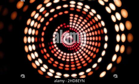 Colorful dance floor with several shining. Sound waves, Dance of lines and light. Rainbow spectrum of colors. Disco dancing and electronic music backg Stock Photo