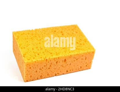 Viscose sponge against a white background Stock Photo