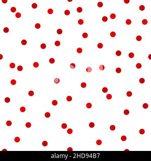 Elegant Red Dot Pattern Design Background Stock Vector