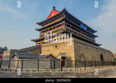 Drum Tower in Xi'an, China Stock Photo