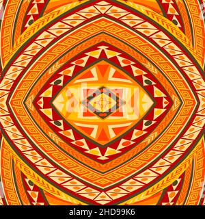 African pattern with ethnic symbols Stock Vector
