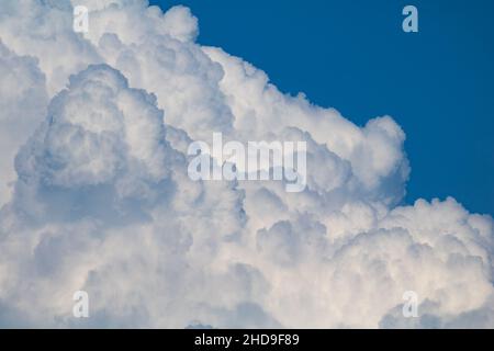 White cloud texture. Air material backdrop. Sky effect pattern. Wallpaper and background. Stock Photo