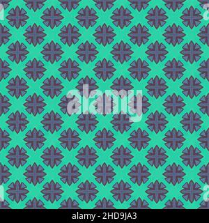 Green and blue pastel color seamless pattern texture and template. Multicolored. Colorful ornamental graphic design. Colored mosaic ornaments. Vector Stock Vector