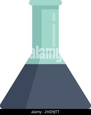 Nanotechnology full flask icon. Flat illustration of nanotechnology full flask vector icon isolated on white background Stock Vector