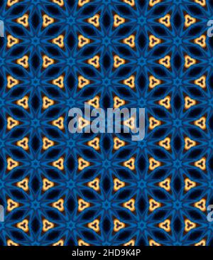 Blue, red and yellow color seamless pattern texture and template. Multicolored. Colorful ornamental graphic design. Colored mosaic ornaments. Vector i Stock Vector