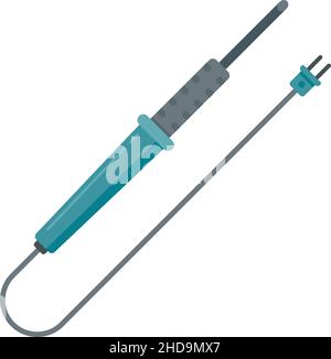 Soldering parts icon. Flat illustration of soldering parts vector icon isolated on white background Stock Vector