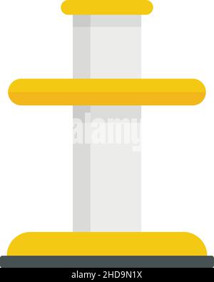 Tire fitting element icon. Flat illustration of Tire fitting element vector icon isolated on white background Stock Vector