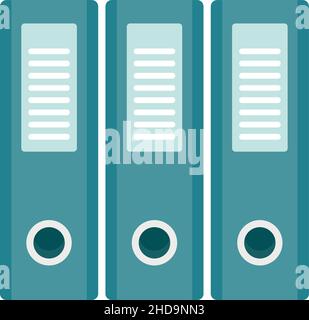 Transaction folders icon. Flat illustration of Transaction folders vector icon isolated on white background Stock Vector