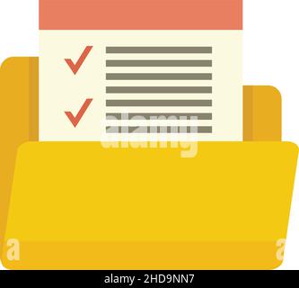 Manager personal folder icon. Flat illustration of Manager personal folder vector icon isolated on white background Stock Vector