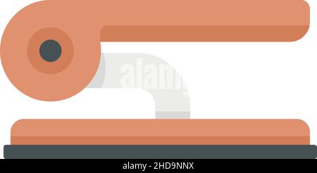 Documents hole punch icon. Flat illustration of documents hole punch vector icon isolated on white background Stock Vector