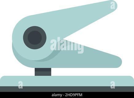 Paper punch icon. Flat illustration of paper punch vector icon isolated on white background Stock Vector