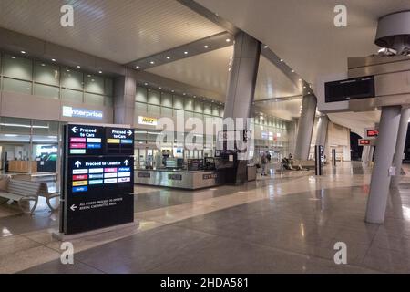 Car rental building at the San Diego Airport, California, USA Stock Photo