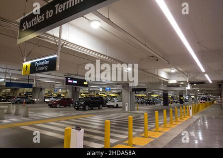 Car rental building at the San Diego Airport, California, USA Stock Photo