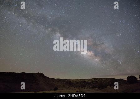 Milky way above new mexico Stock Photo