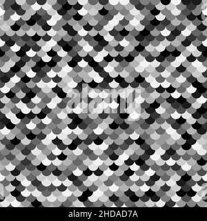 Seamless gray chain mail dragon scales. Dragon scale. Simple background. Stock Vector