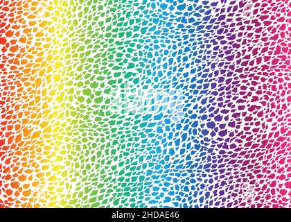Colorful Cheetah skin pattern design. Vector illustration background. For print, textile, web, home decor, fashion, surface, graphic design Stock Vector