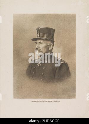 Vintage portrait of general count Leman. Gerard Mathieu Joseph Georges, count Leman (1851 – 1920) was a Belgian general. He was responsible for the mi Stock Photo