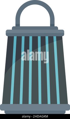 Insect trap lamp icon. Flat illustration of Insect trap lamp vector icon isolated on white background Stock Vector