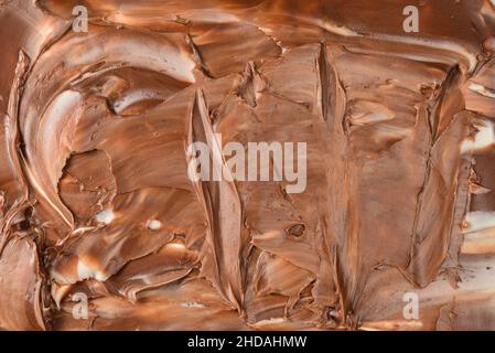 Chocolate cream background. Space for text or design. Stock Photo