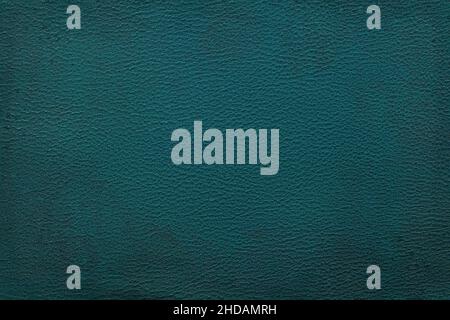 Old vintage blue leather texture closeup can be used as background Stock Photo