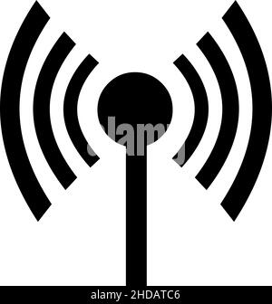 Vector illustration of wifi antenna icon Stock Vector