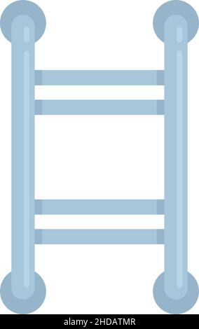Device heated towel rail icon. Flat illustration of Device heated towel rail vector icon isolated on white background Stock Vector
