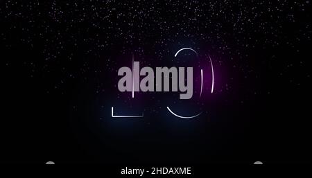 Image of countdown on black background Stock Photo - Alamy