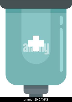 Antiseptic wall box icon. Flat illustration of Antiseptic wall box vector icon isolated on white background Stock Vector