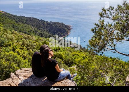 couple spending time together in istanbul Stock Photo