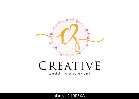 CZ feminine logo. Usable for Logo for fashion,photography, wedding, beauty, business. Flat Vector Logo Design Template Element. Stock Vector