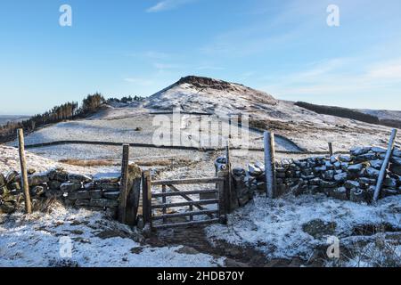 The Wainstones in Winter, Cleveland Way, North Yorkshire Moors National Park, UK Stock Photo