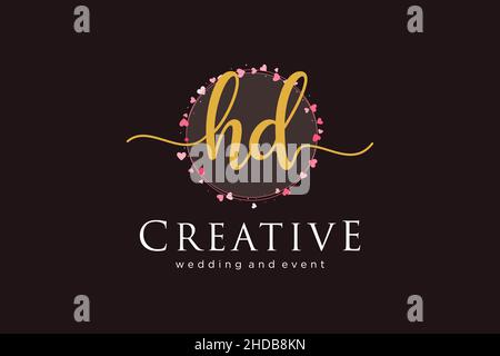 HD feminine logo. Usable for Logo for fashion,photography, wedding, beauty, business. Flat Vector Logo Design Template Element. Stock Vector