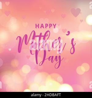 Mother's Day design. Happy Mother's Day greeting poster. Stock Vector