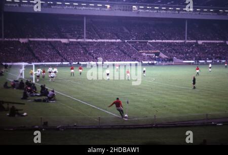 World Cup Finals 1966 Fan Amateur Photos from the stands 26 July 1966 Semi Final  England versus Portugal  Match action as Portugal take a corner late in the game  Photo by Tony Henshaw Archive Stock Photo