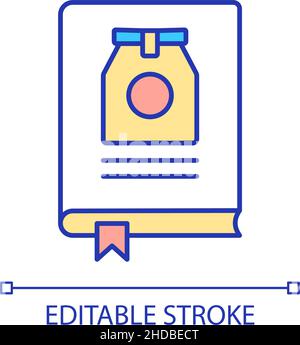 Product catalogue RGB color icon Stock Vector