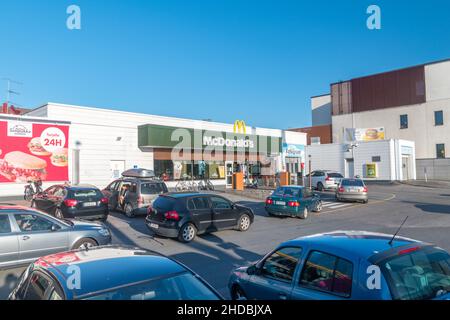 Turku, Finland - August 4, 2021: McDonalds restaurant exterior. Stock Photo