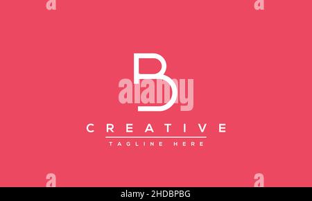 Modern abstract letter B logo design. Minimal B initial based icon. Initial BB vector Stock Vector