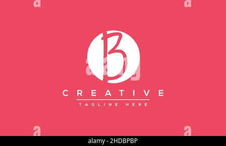 Modern abstract letter B logo design. Minimal B initial based icon. Initial BB vector Stock Vector