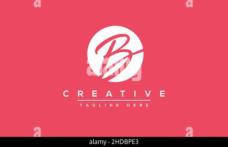 Modern abstract letter B logo design. Minimal B initial based icon. Initial BB vector Stock Vector