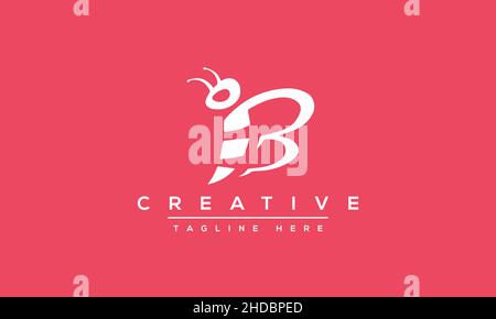 Modern abstract letter B logo design. Minimal B initial based icon. Initial BB vector Stock Vector
