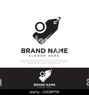 Price tag icon logo. Tag label icons for websites and apps. Sales label icon Flat vector illustration. Stock Vector