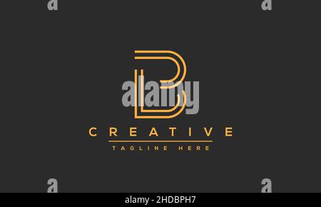 Modern abstract letter B logo design. Minimal B initial based icon. Initial BB vector Stock Vector