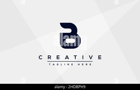 Modern abstract letter B logo design. Minimal B initial based icon. Initial BB vector Stock Vector