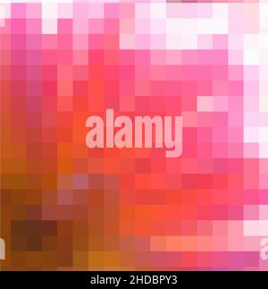 The background is a mosaic of pink flowers. Vector illustration Stock Vector