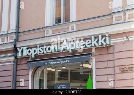 Turku, Finland - August 6, 2021: Logo of Yliopiston Apteekki pharmacy in  Finland Stock Photo - Alamy