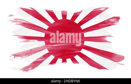 Rising Sun flag brush stroke, national flag on transparent background ...