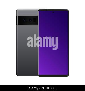 Isolated Smartphone Pixel Pro Mockup . Vector illustration Stock Vector
