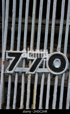 Number 770 on radiator grille of MAN Diesel truck Stock Photo - Alamy