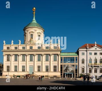 The Old Town Hall at the Old Market Square, Potsdam, Brandenburg, Germany, Europe Stock Photo