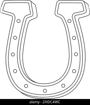 horseshoe coloring pages